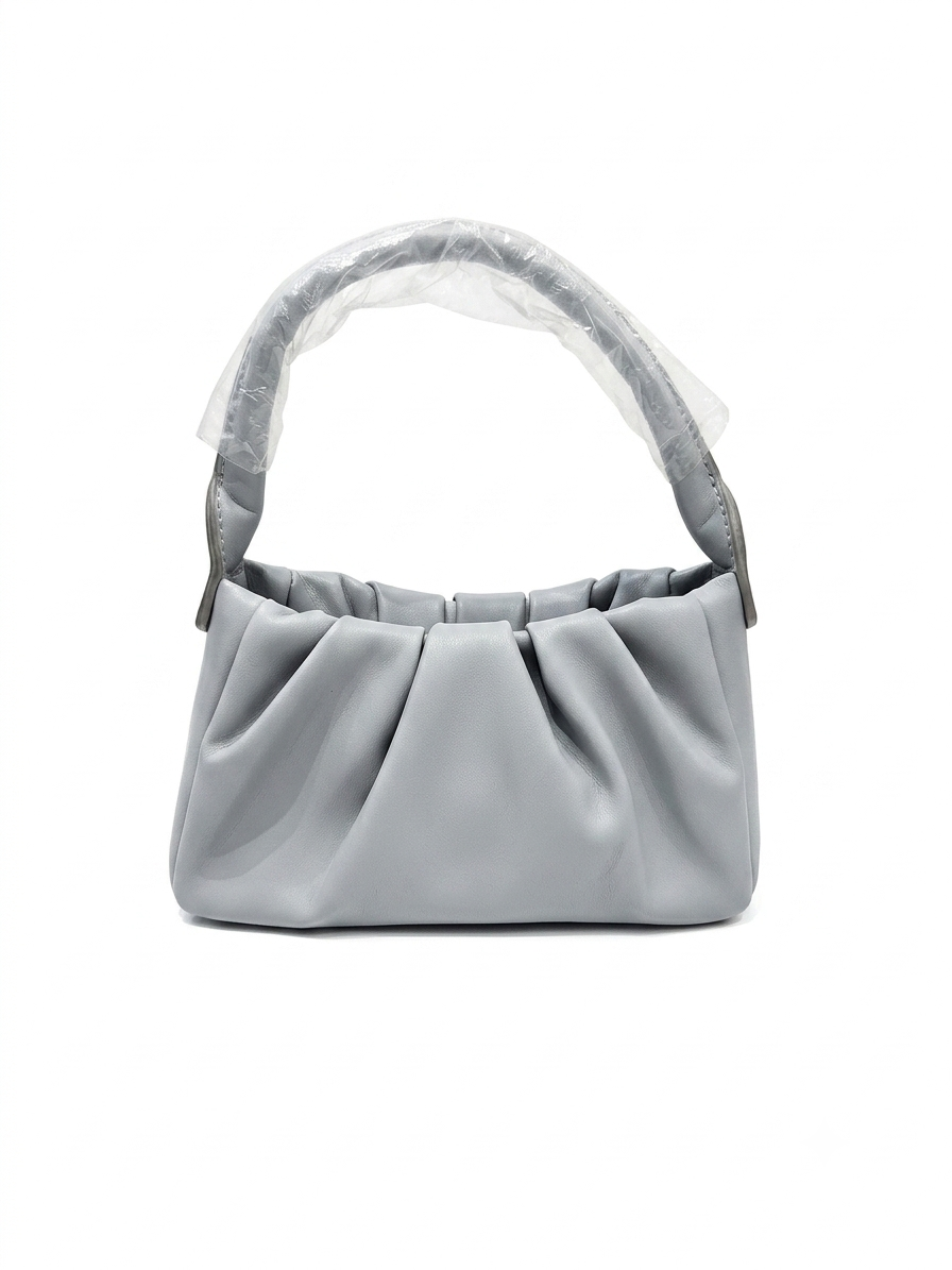 Light blue Ruched Shoulder Bag