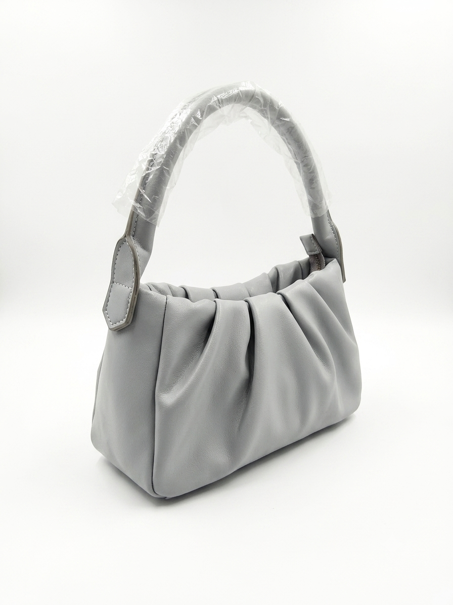 Light blue Ruched Shoulder Bag
