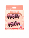 SHEGLAM Press On Nails – Pink Ombre Butterfly