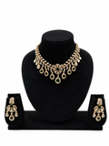 Emerald Green Kundan Necklace & Earrings Set