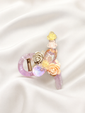 Pastel Floral Garden Claw Hair Clip