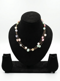 Pastel Floral Multi-Strand Layered Necklace