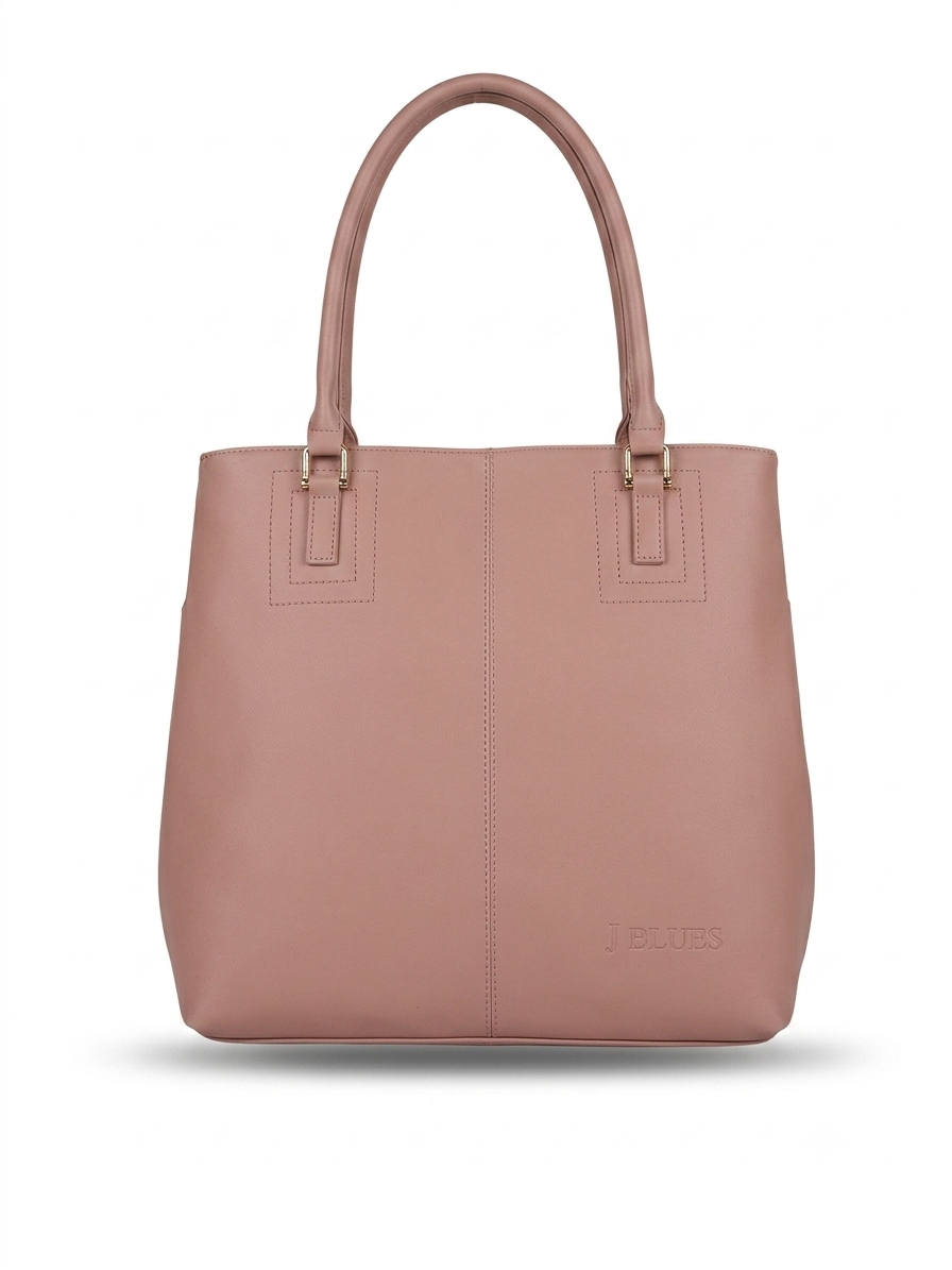 Dusty Pink Structured Tote Bag