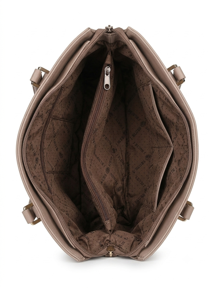 Olive Green Structured Tote Bag