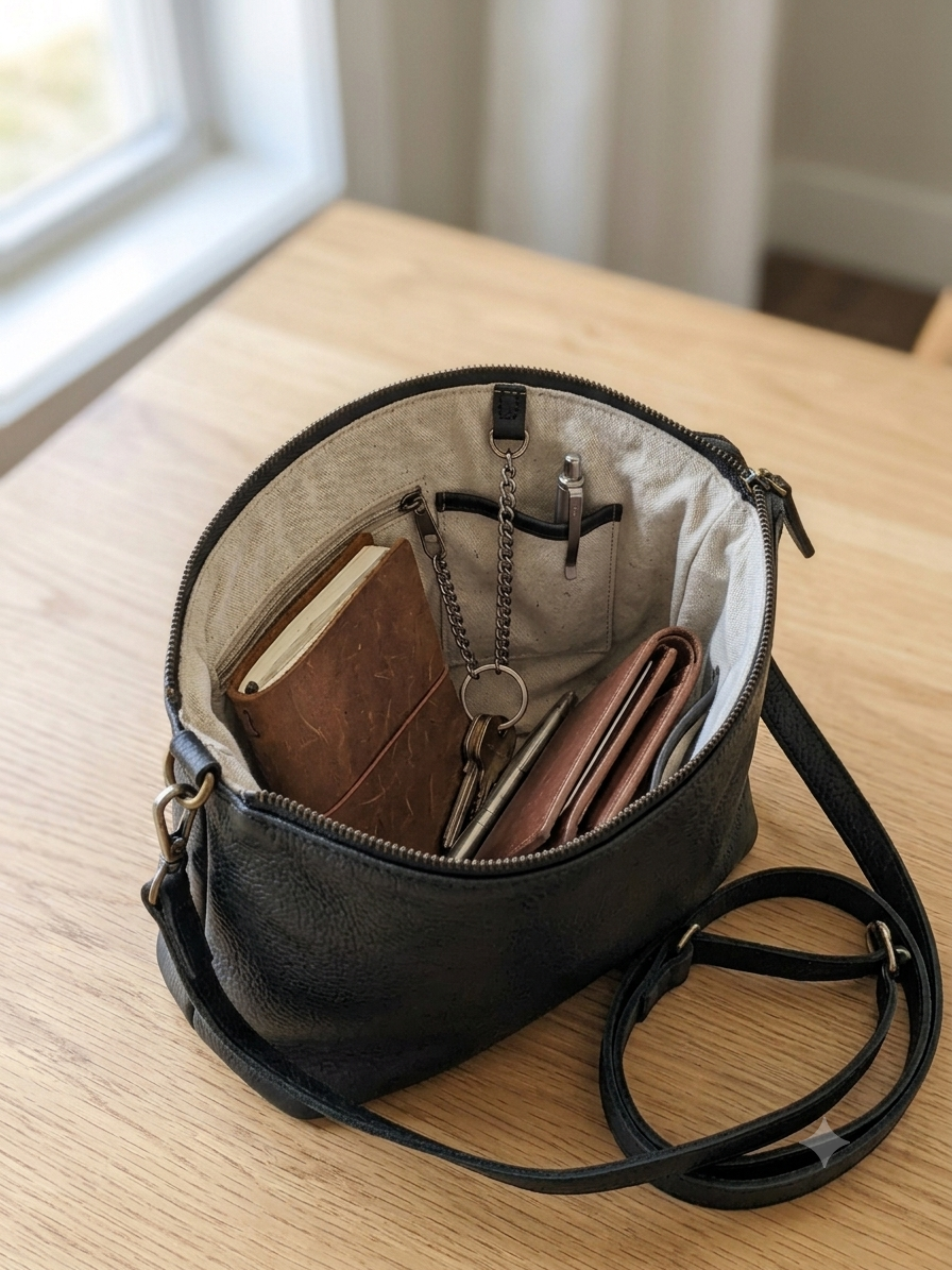 Black Crossbody Sling Bag