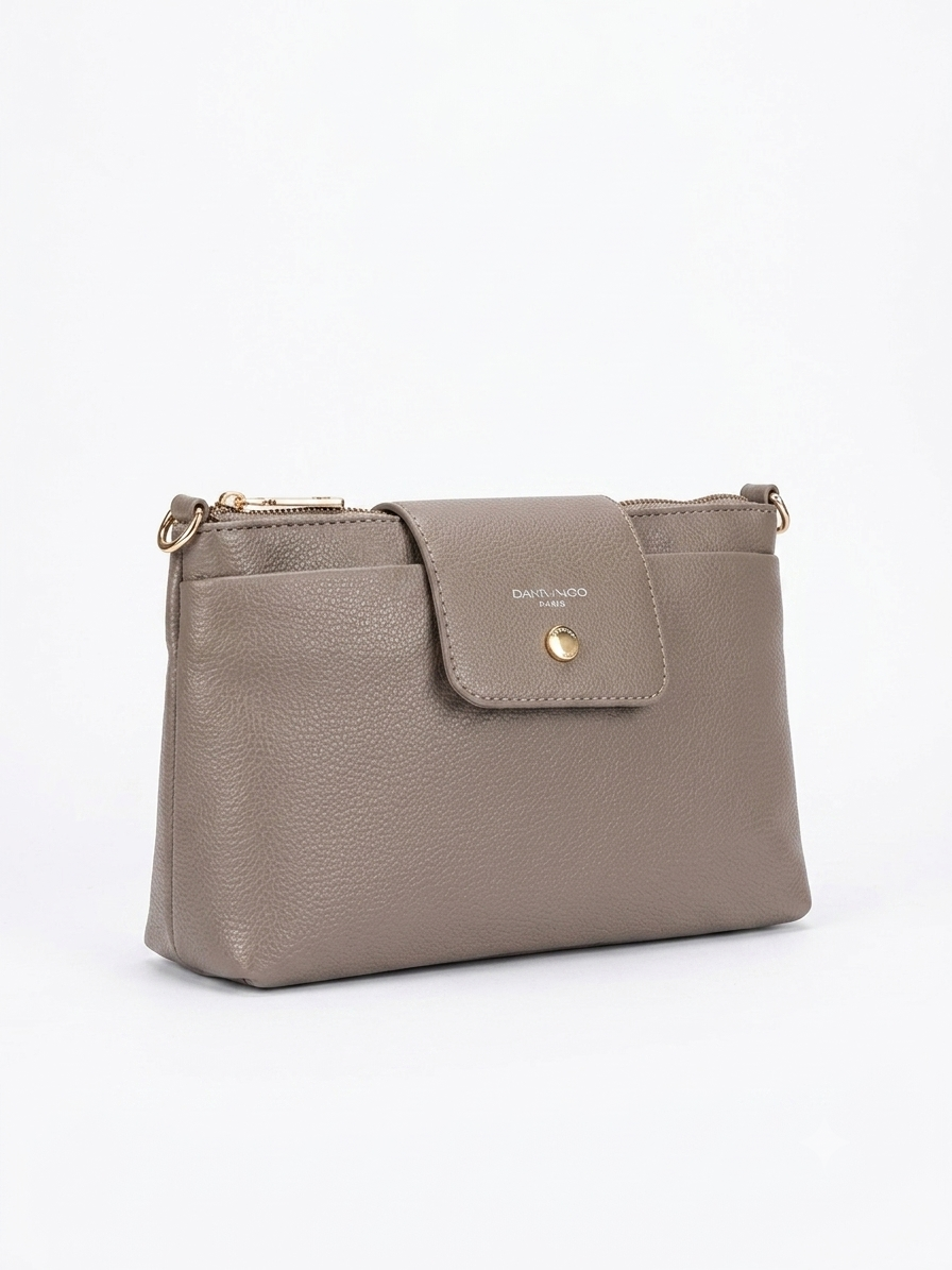 Taupe Crossbody Sling Bag