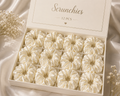 Satin Scrunchies Gift Box - Set of 12 (Ivory)