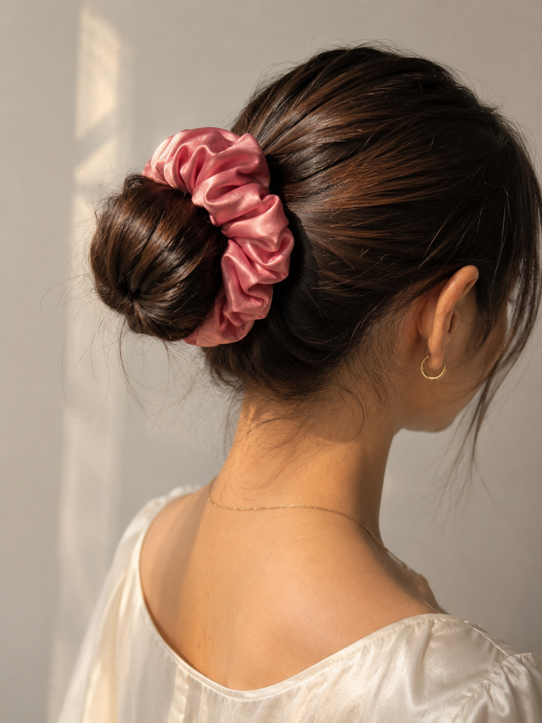 Satin Scrunchies Gift Box - Set of 12 (Ivory)