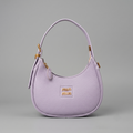 Pastel Lavender Crescent Hobo Shoulder Bag