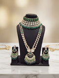 Emerald Kundan Bridal Jewellery Set