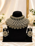 Emerald Kundan Bridal Choker Set with Earrings